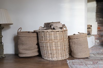 Lot 24 - A group of three log or storage baskets