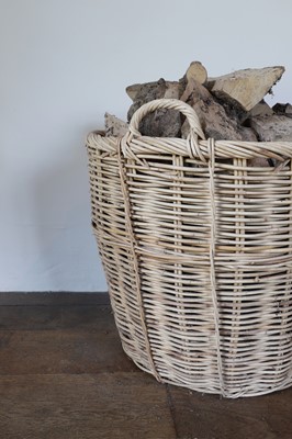 Lot 24 - A group of three log or storage baskets