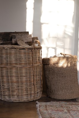 Lot 24 - A group of three log or storage baskets