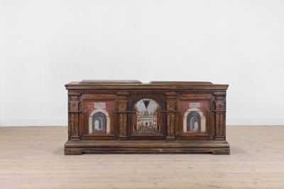Lot 21 - A painted pine cassone