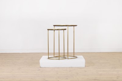 Lot 498 - A pair of gilt-metal and marble side tables
