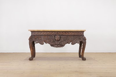 Lot 512 - A George II-style carved pine pier table