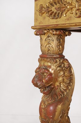 Lot 502 - A giltwood console table