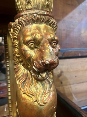 Lot 502 - A giltwood console table