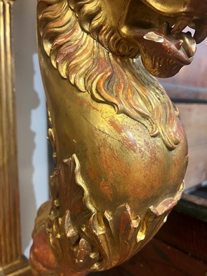 Lot 502 - A giltwood console table