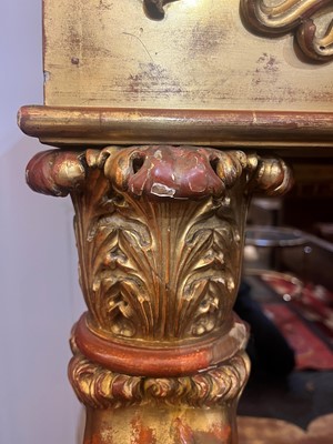 Lot 502 - A giltwood console table