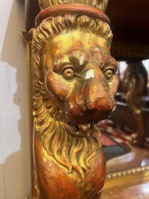 Lot 502 - A giltwood console table