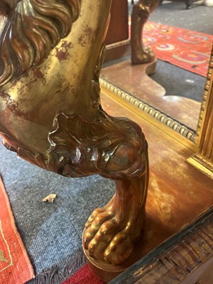 Lot 502 - A giltwood console table