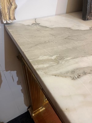 Lot 502 - A giltwood console table