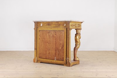 Lot 502 - A giltwood console table