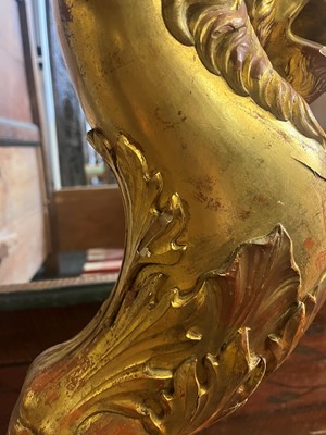 Lot 502 - A giltwood console table