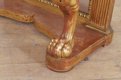Lot 502 - A giltwood console table