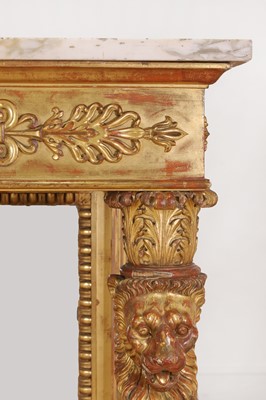 Lot 502 - A giltwood console table