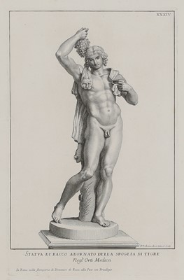 Lot 516 - A set of six engravings of classical statues