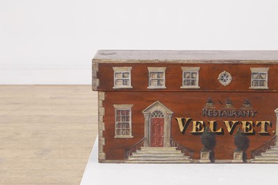 Lot 453 - A folk art painted pine box