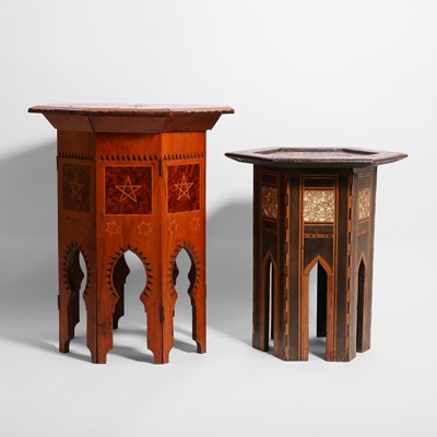 Lot 149 - A mother-of-pearl inlaid hardwood occasional table