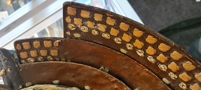 Lot 115 - A Japanese suji bachi kabuto (ridged helmet)