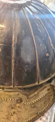 Lot 115 - A Japanese suji bachi kabuto (ridged helmet)