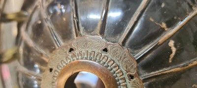 Lot 115 - A Japanese suji bachi kabuto (ridged helmet)