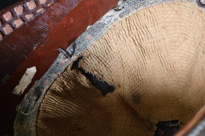 Lot 115 - A Japanese suji bachi kabuto (ridged helmet)