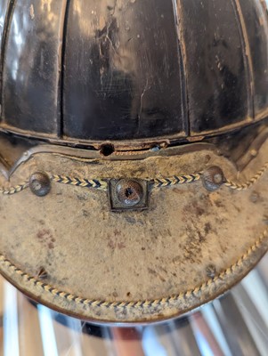 Lot 115 - A Japanese suji bachi kabuto (ridged helmet)