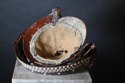 Lot 115 - A Japanese suji bachi kabuto (ridged helmet)