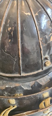 Lot 115 - A Japanese suji bachi kabuto (ridged helmet)
