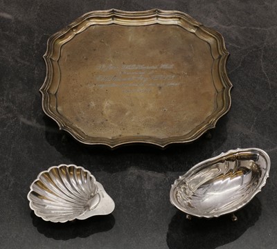 Lot 25 - A silver salver