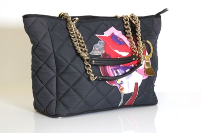 Lot 341 - A Mulberry black Julie Verhoeven quilted shopper bag