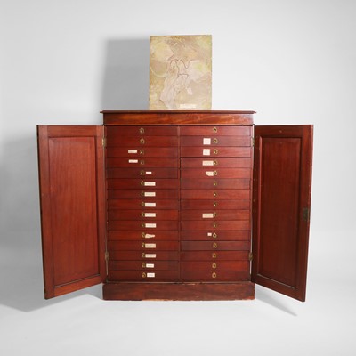 Lot 3 - A Victorian mahogany collector's cabinet