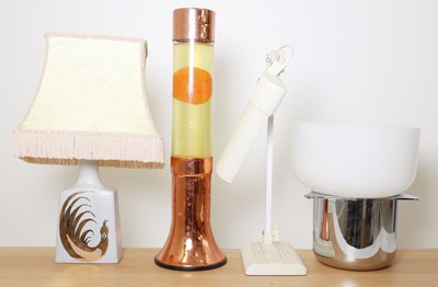 Lot 411 - A collection of three lamps
