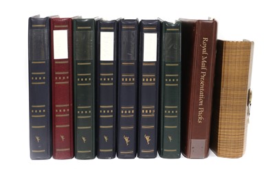Lot 124 - Eight albums and a small file of GB first day covers and presentation packs