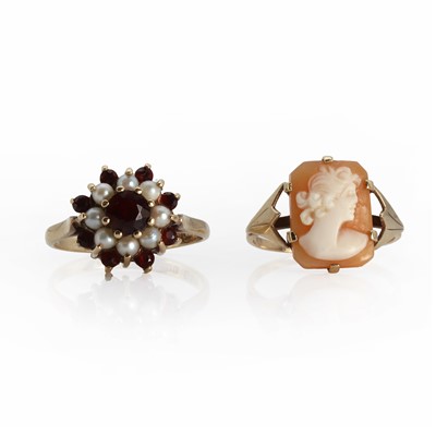 Lot 1269 - Two gold rings