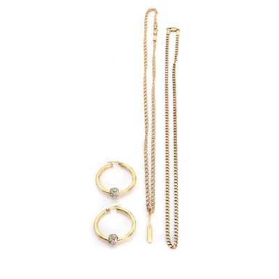 Lot 1305 - A small group of gold jewellery