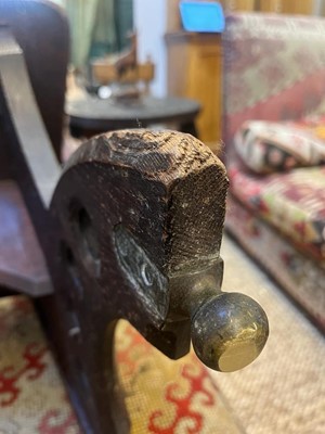 Lot 23 - A 'Granville' oak chair designed by E W Pugin