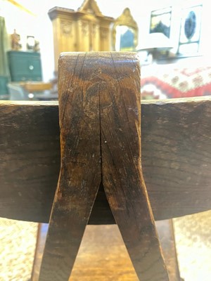 Lot 23 - A 'Granville' oak chair designed by E W Pugin