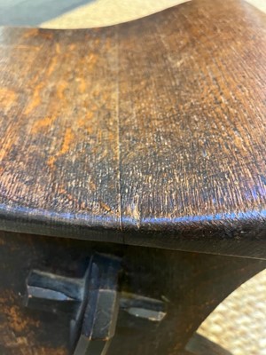 Lot 23 - A 'Granville' oak chair designed by E W Pugin