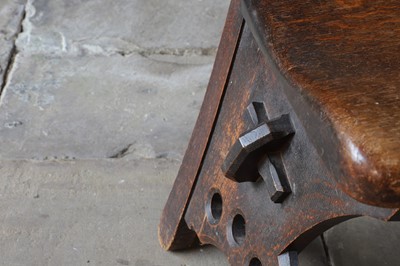 Lot 23 - A 'Granville' oak chair designed by E W Pugin