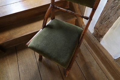 Lot 29 - A Gothic Revival oak side chair