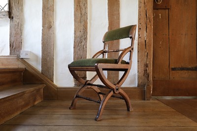 Lot 29 - A Gothic Revival oak side chair