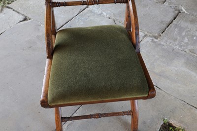 Lot 29 - A Gothic Revival oak side chair