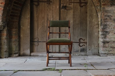 Lot 29 - A Gothic Revival oak side chair