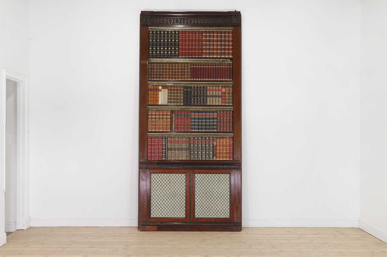 Lot 599 - A late Victorian mahogany library door