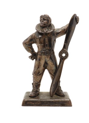 Lot 55 - A silver plated 'Aviator' lighter