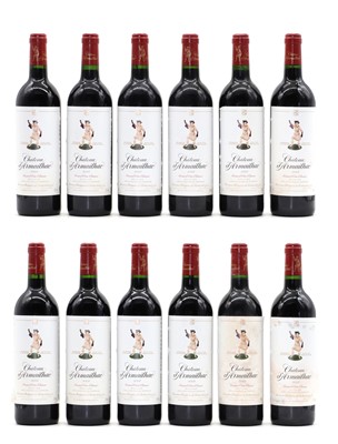 Lot 77 - Chateau d'Armailhac, Pauillac, 2003 (12, OWC)