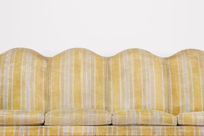 Lot 87 - A pair of Louis XV walnut sofas