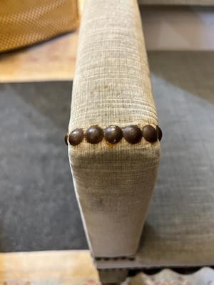 Lot 68 - A walnut elbow chair