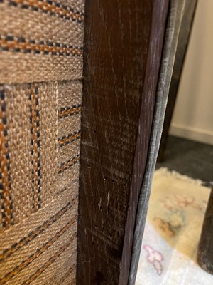 Lot 68 - A walnut elbow chair