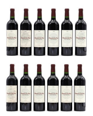 Lot 111 - Chateau Ormes de Pez, St-Estephe, 2009 (12, OWC)