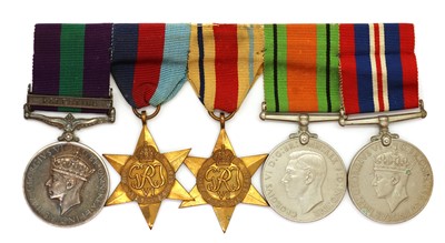 Lot 172 - A WWII medal group of five